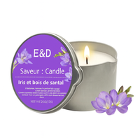 Bougie de Massage Iris & Bois de Santal