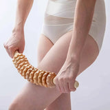 Rouleau de Massage en Bois Anti Cellulite