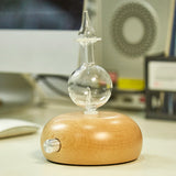 Diffuseur Huile Essentielle Bois et Verre Souflé