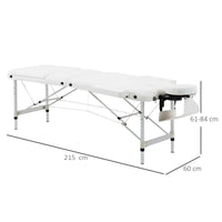 Table de Massage Pliante Blanche
