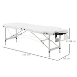 Table de Massage Pliante Blanche