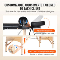 Table de Massage Pliante Noire