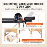 Table de Massage Pliante Noire