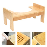 Marche Pied Toilette Bois
