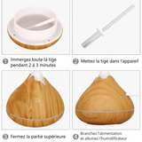 Diffuseur Huile Essentielle Bois LED 350ML