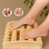 Ensemble Rouleaux Massage Pieds en Bois